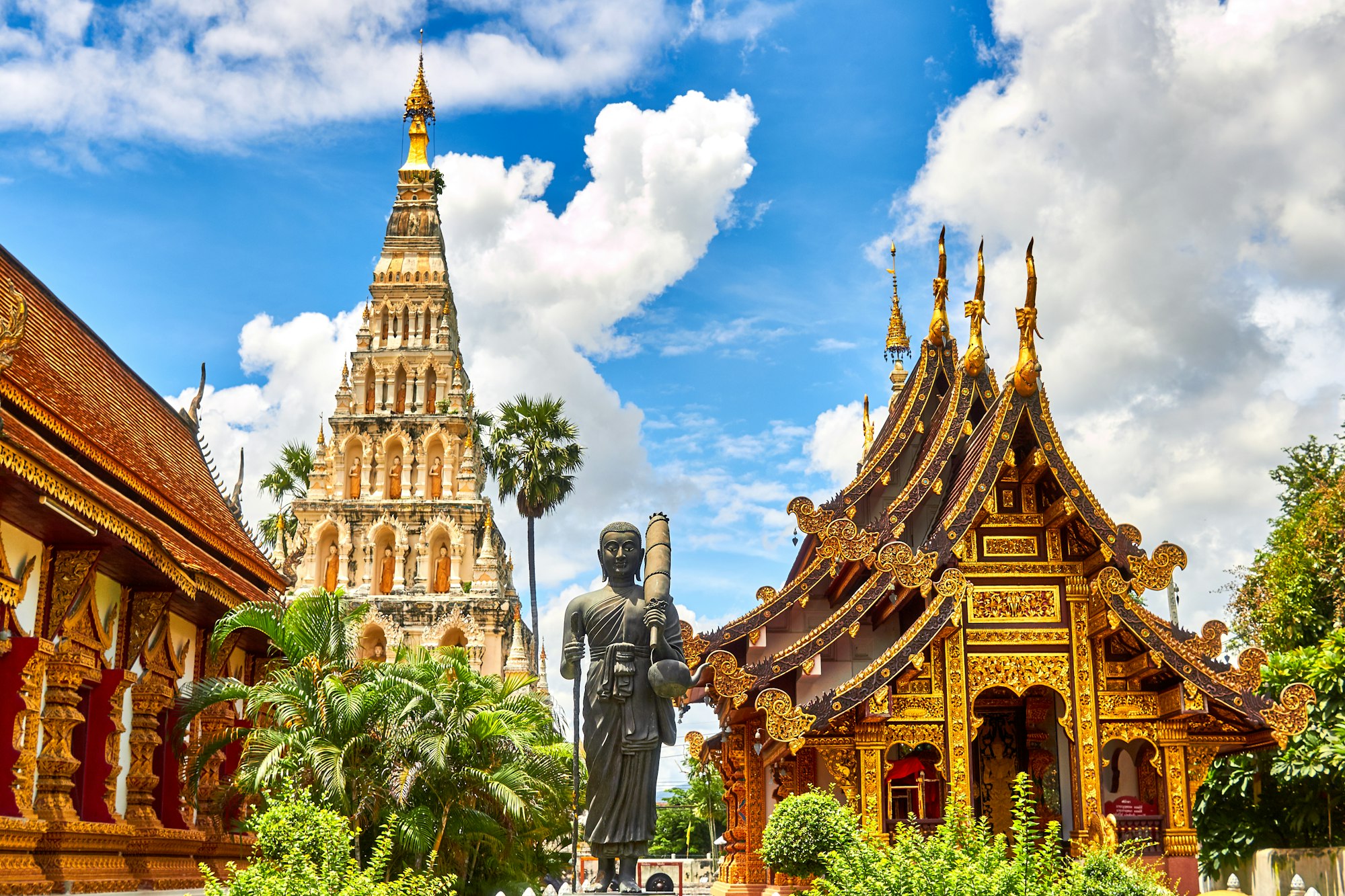 A Buddhist temple in Sri Lanka